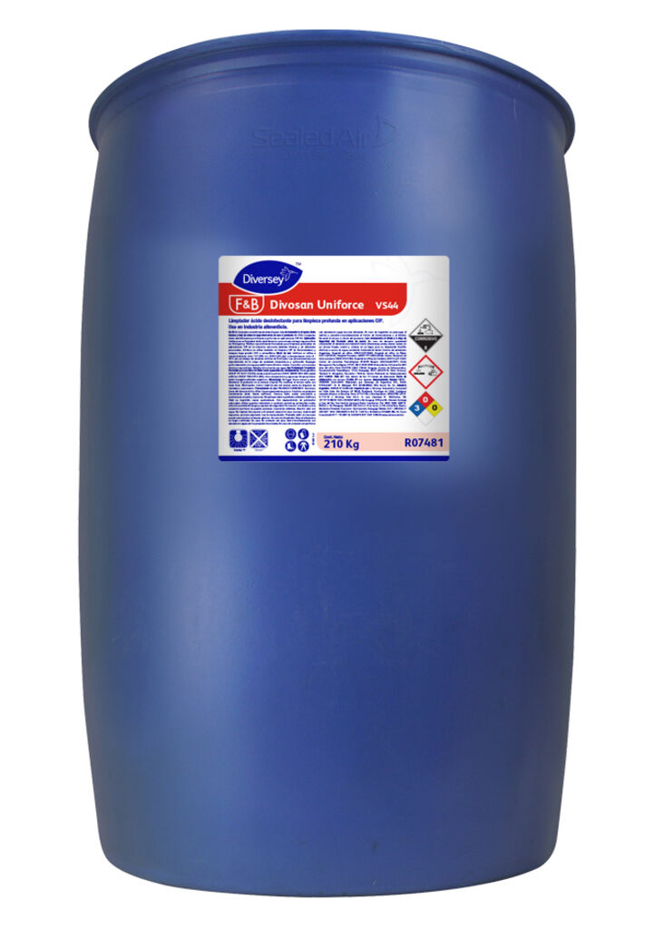 DIVOSAN UNIFORCE 210kg - LIMPIADOR ÁCIDO PARA LIMPIEZA PROFUNDA EN APLICACIONES CIP
